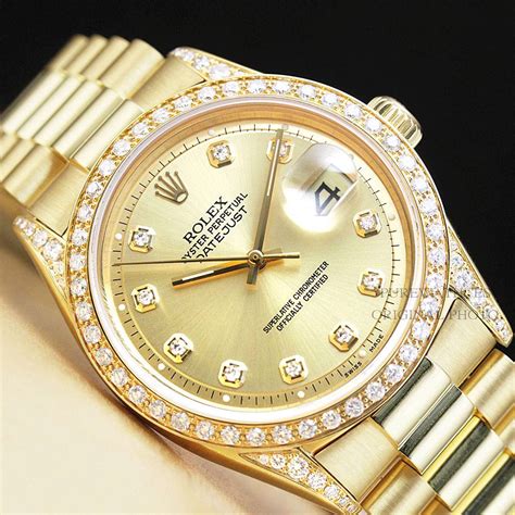 rolex datejust 18k gold mens|rolex datejust 18k gold 36mm.